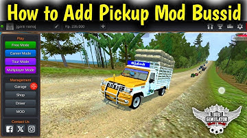 How to Add Mahindra Pickup Mod in Bus Simulator Indonesia | Download Pickup Mod Kaise Lagaye Bussid