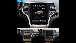 10.4 inch tesla screen for Jeep Grand Cherokee 2014- with carplay android auto voice control