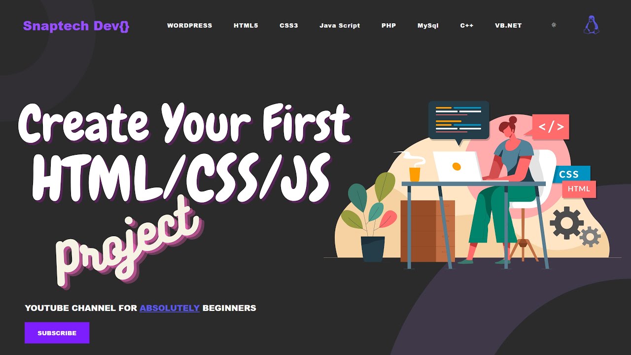 1: How To Setup Your First HTML Website Project Step By Step | Learn ...