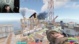 RUST LARGE OIL CHINOOK ONE SHOT WITH 1 HV ROCKET
