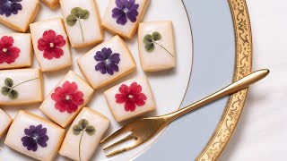 フラワーアイシングクッキーの作り方 Flower Icing Cookies #お菓子作り