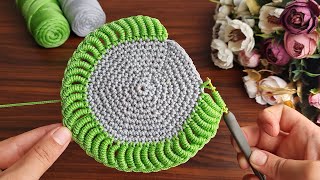 3D⚡💯Wow Beautiful 💯👌How to make easy crochet knitting ⚡💯 Very easy crochet  motif model.