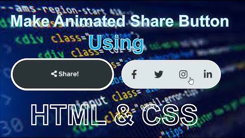 How to make Animated Share Button Using Only HTML & CSS @Programmers100p