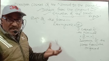 p–48.  Direction cosines of the     normal to the Plane  = ?. Given equation of the plane  x+y+z =1.