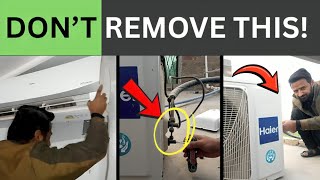 Haier Inverter Ac Full Gas Block Removal Dont Uninstall Without Watching Part 1