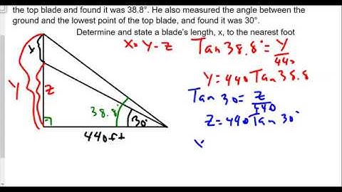 Geometry Midterm review 1 Trig Applications