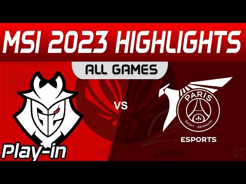 G2 vs PSG Highlights ALL GAMES Day 3 MSI 2023 Play IN G2 Esports vs PSG Talon by Onivia