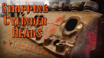 Vapor Blasting Cast Iron Cylinder Heads. Stripping Engine Heads.Dustless Wet Blasting Cast Iron.