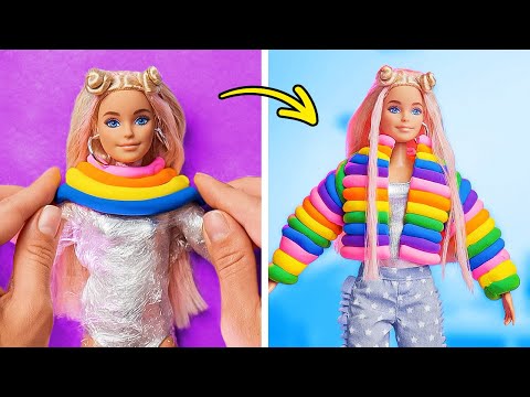 멋진 바비 인형 메이크오버 아이디어 🎀✨ <strong>DIY</strong> 인형 해킹 &amp;<strong>amp</strong>; 공예