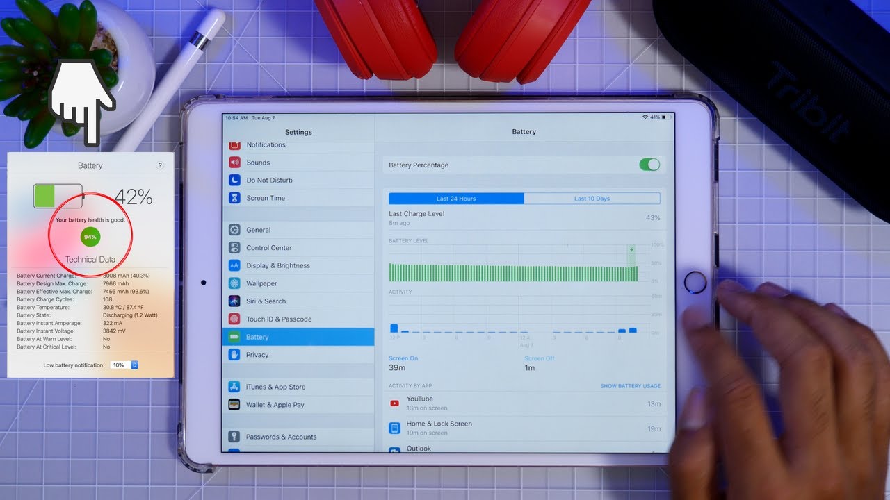 How to Check Your iPad's Battery Health? (iOS 15, iOS 14, iOS 13) YouTube