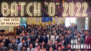 Batch 'o' 2022 AIS Farewell glimpses (Class 10th_21-22)
