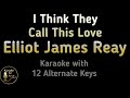 Elliot James Reay I Think They Call This Love Karaoke Instrumental Lower Higher Female Original Key Elliot James Reay I Think They Call This Love Karaoke Instrumental Lower Higher Female Original Key