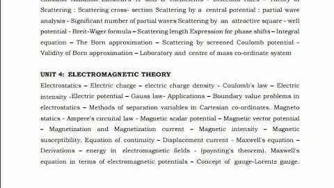 TRB Lecturers (Engineering / Non-Engineering) Syllabus in Physics