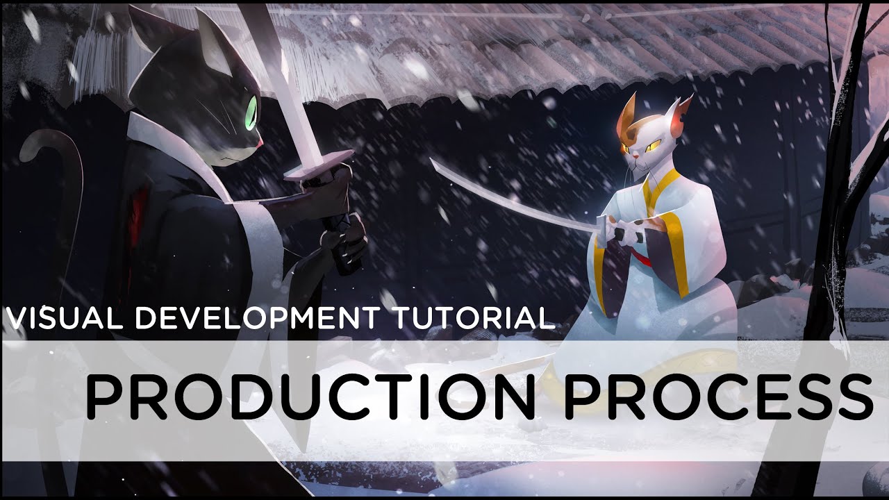 Production Process for an Image- Digital Painting Tutorial - YouTube