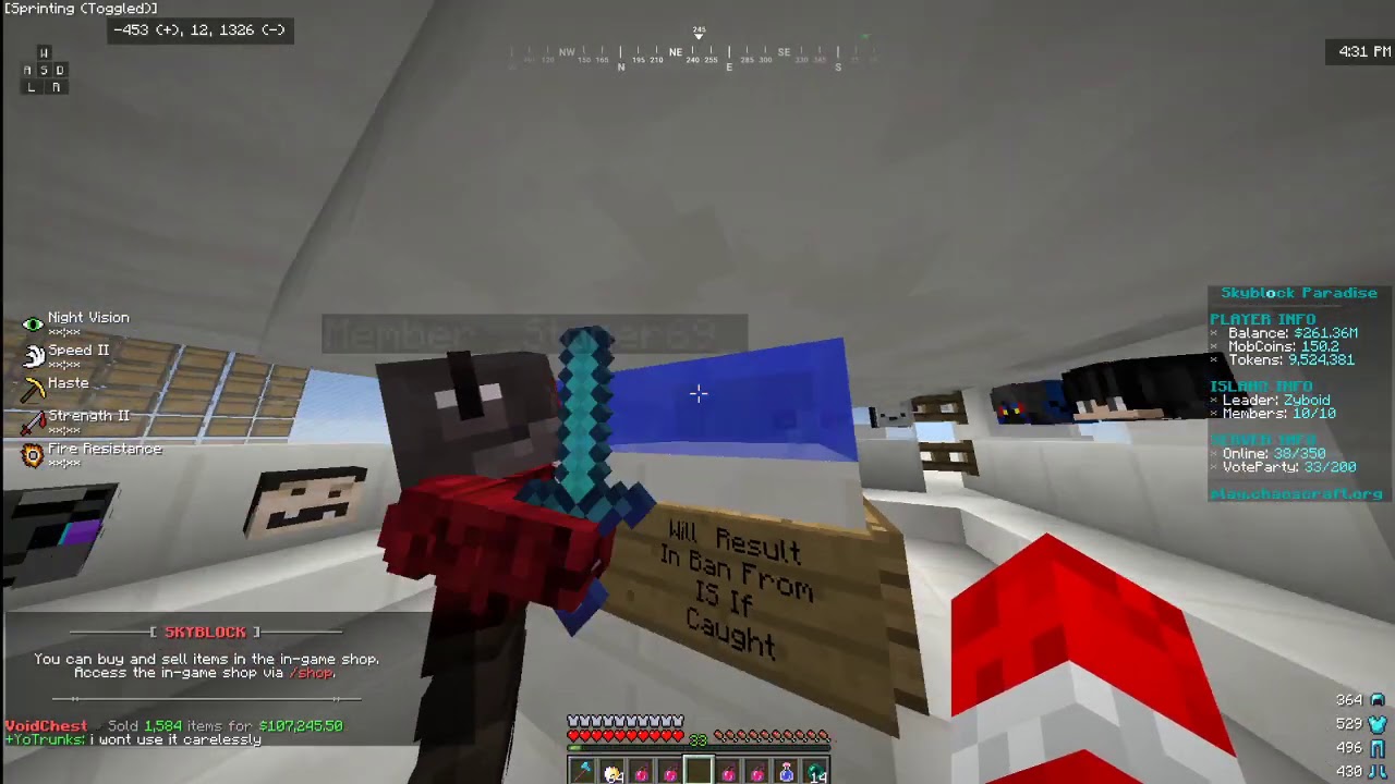 ChaosCraft Skyblock - _Stoner69_ Autoclicking