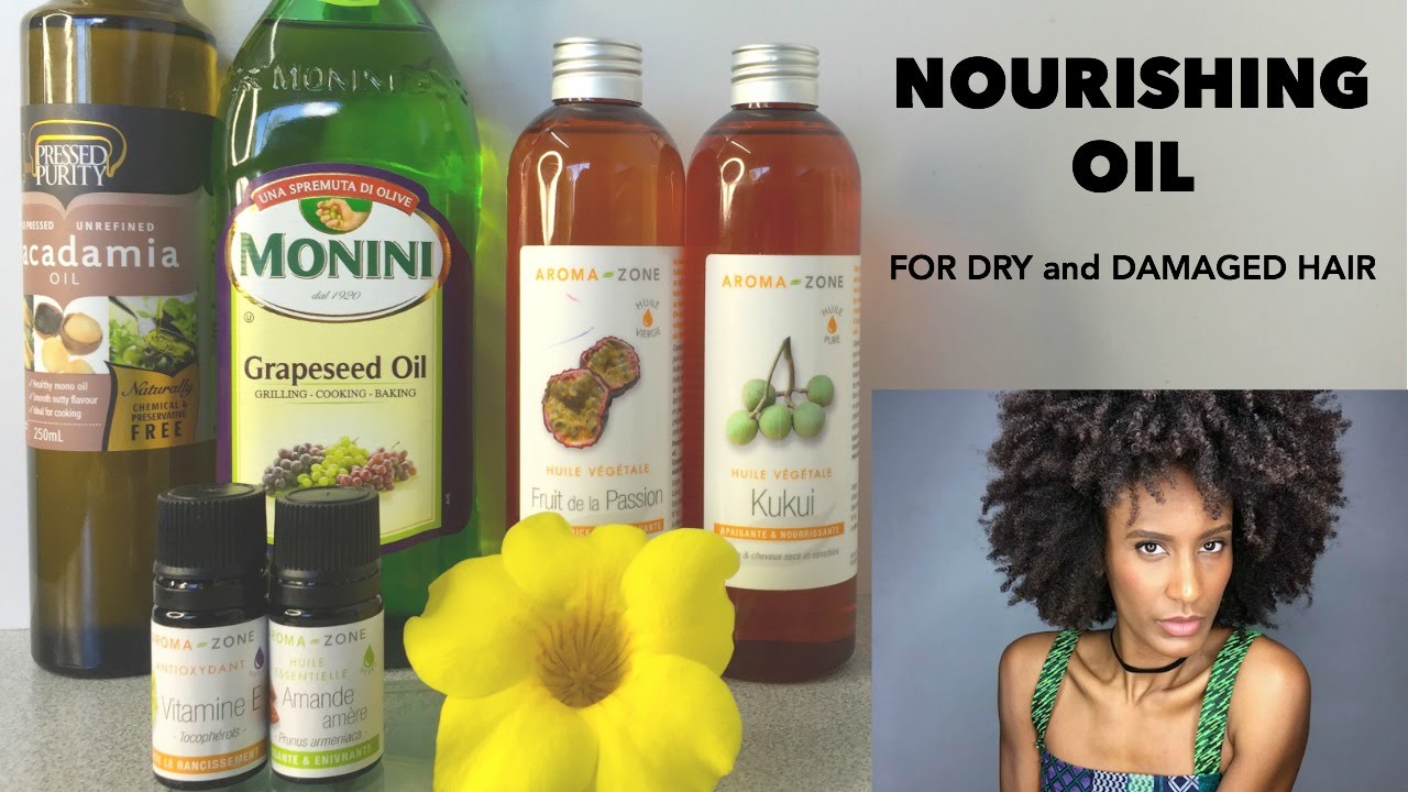 Nourishing Oil for Dry & Damaged Natural Afro Hair - YouTube