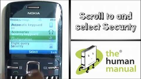Setting a Phone lock | Nokia C3 | The Human Manual