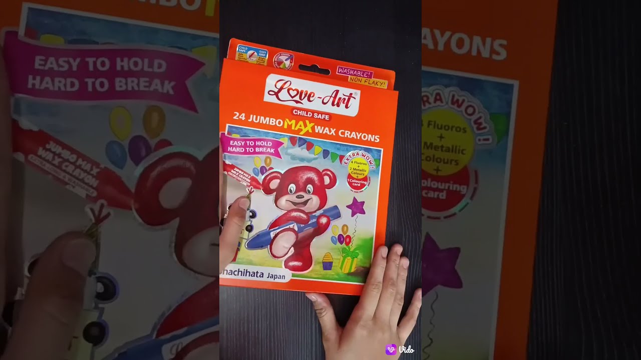 Jumbo Max Wax Crayons Love Art Stationery Colors Crayon Ytshorts Views Draw