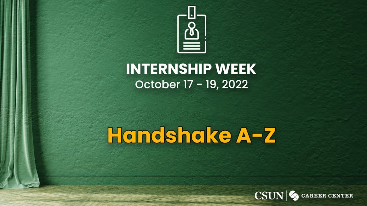 Handshake A-Z | Fall 2022 - YouTube