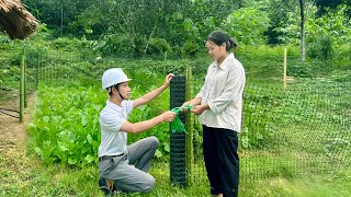 Poor girl Tu Mai is extremely happy when CEO John helps her take care of her small vegetable garden.