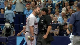 BOS@TB: Napoli tossed after disputing strikeout call