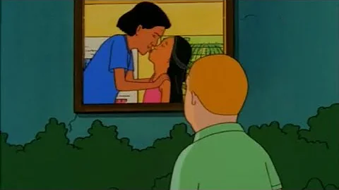 Joseph kisses Connie (King of the hill)