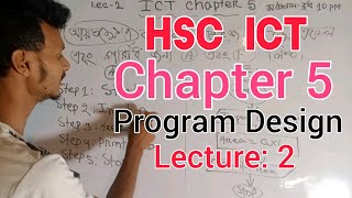 HSC ICT Chapter 5 . Program Design || Lecture 2 ||Algorithm and Flowchart. আইসিটি পঞ্চম অধ্যায়।