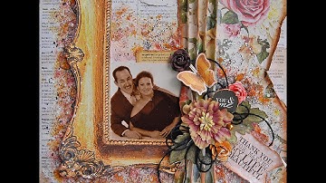 You & Me- How to make a Mixed Media Scrapbooking layout
