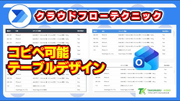 コピペで使えるデザイン！　Power Automate で Outlook のメール送信時のテーブルをデザインする方法 #PowerAutomate