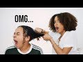 I chop my sister's curly hair off...