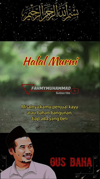 Di Dunia Ini Yang Halal Murni Cuma Satu | Ngaji Gus Baha