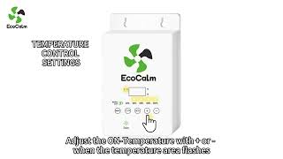 Ecocalm Controller Operation Instruction (Thermostat Setting) for Ecocalm Solar Exhaust Fan Series