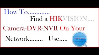 how to find ip address of hikvision dvr nvr ip camera connect in your network@teknotubetutorials7221