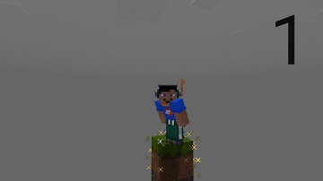 Crafting and building - One block skyblock - gameplay part 1