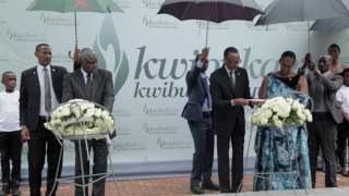 President Kagame Lays a Wreath for Kwibuka23 at Kigali Genocide Memorial