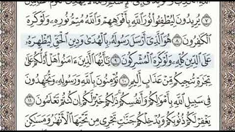 سورة الصف الصفحة 552 الشيخ محمد صديق المنشاوي