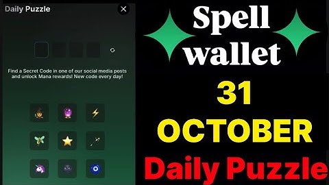Spell wallet puzzle today 31 October | spell wallet daily puzzle | #spellwallet #combo |