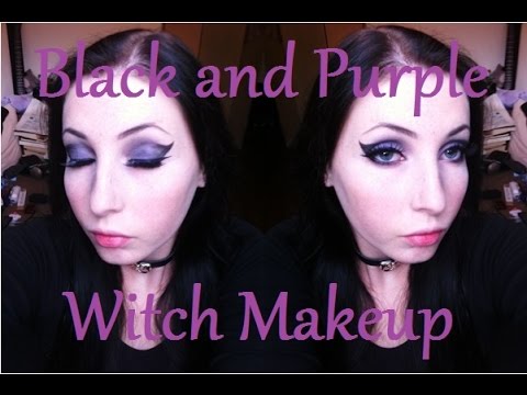 Black And Purple Witch Makeup | Goth Makeup Tutorial