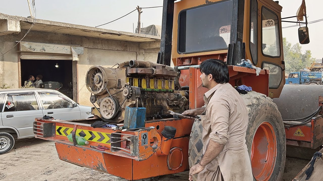 Rebuilding Dynapic Road Roller Engine Completely || Install New Rings And Piston