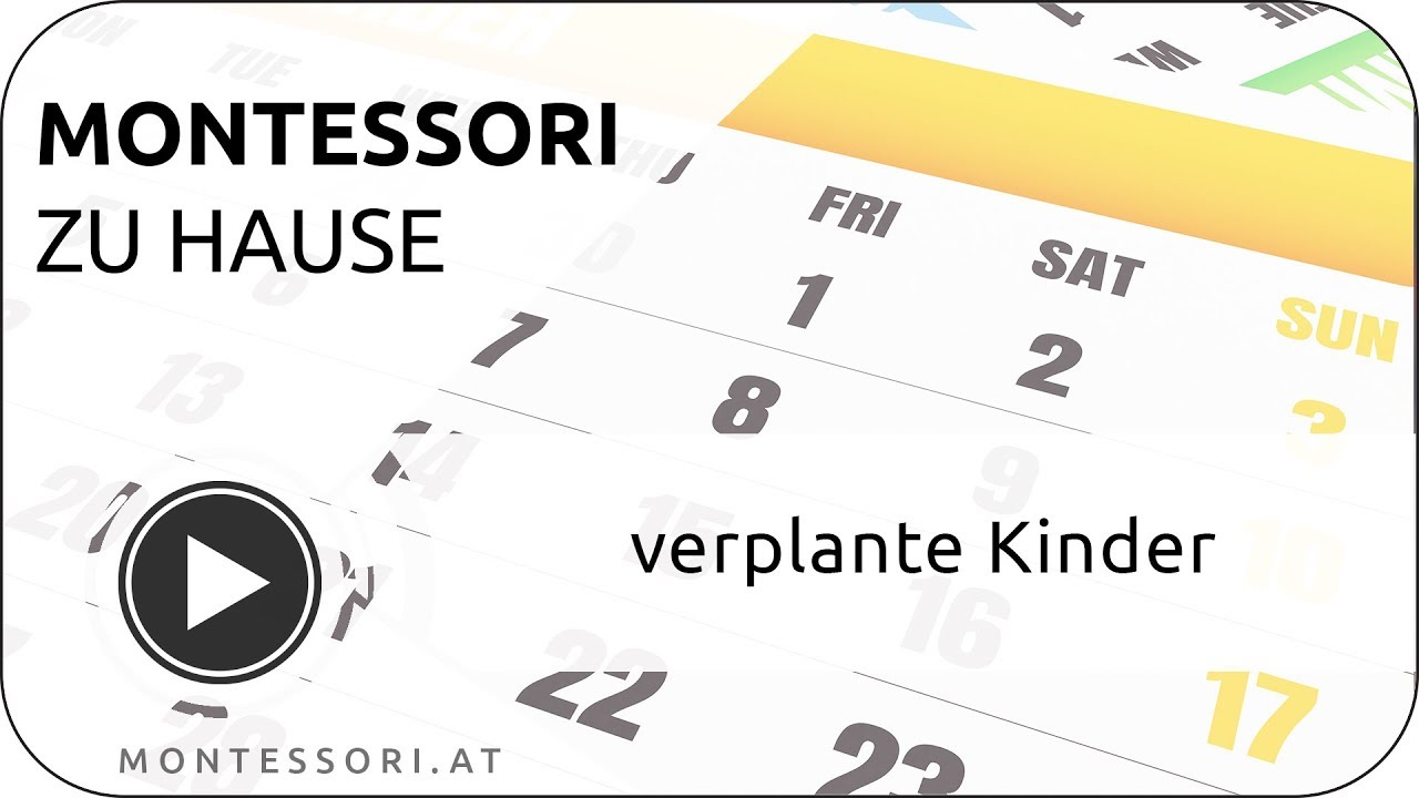 Montessori Zuhause Verplante Kinder Montessori At Youtube