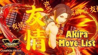 SFV Champion Edition - Akira Move List