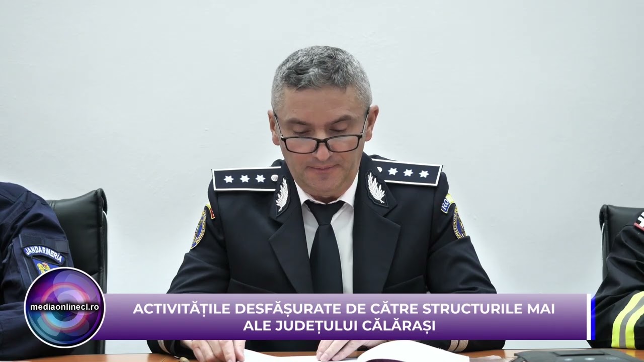 ACTIVITĂȚILE DESFĂȘURATE DE CĂTRE STRUCTURILE MAI  ALE JUDEȚULUI CĂLĂRAȘI