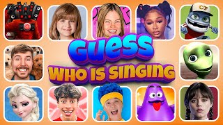 Guess Who's Singing & Meme 🎵🎙️ Lay Lay, Wednesday, Salish Matter, Kinigra Deon, Crazy Frog, MrBeast