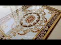 Polished golden crystal decorative porcelain floor carpet tiles