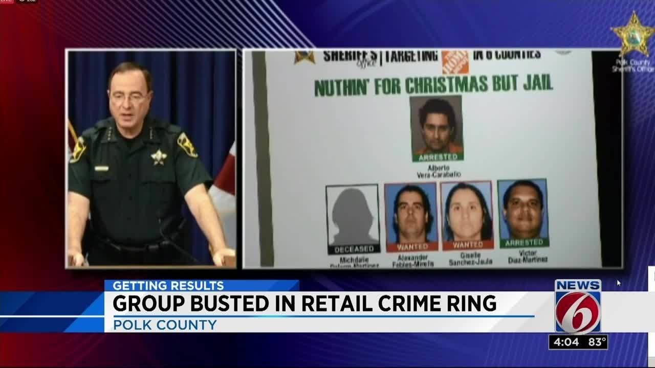 Group busted in retail crime ring - YouTube
