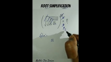 Root Simplification 🔥 #mathshorts #mathstrick #mathstheseries #youtubeshorts #mathstrickshort