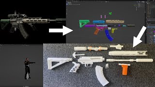How to Extract Meshes From 'Escape from Tarkov' | Rendering - 3D Printing - Thumbnails | Blender 3