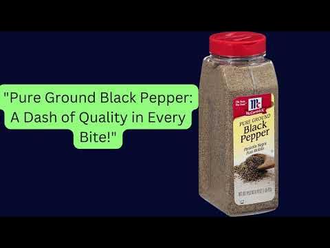Mccormick Black Pepper, Pure Ground - 16 oz
