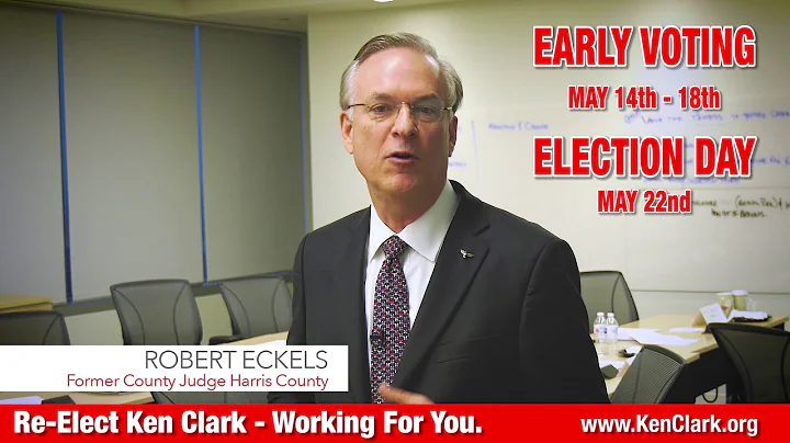 Robert Eckels For Ken Clark   Run Off May 14 18 El...