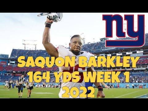 Saquon Barkely Highlights Week 1 NYG vs TENN